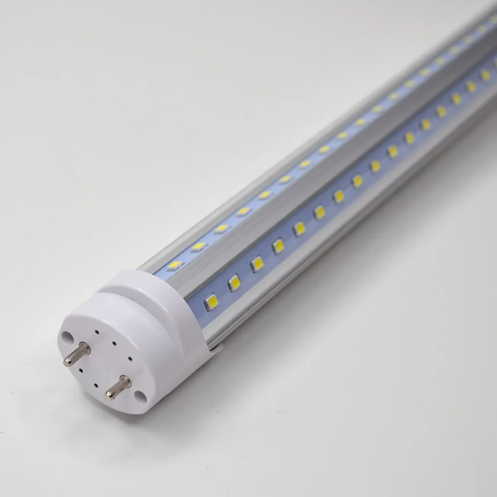 Tubes LED 10pcs / lot 2 pieds 4ft 5ft 6ft 8ft 600 mm 1200 mm 1500 mm AC85-265V T8 V Forme VHERIE CHAUDE / CHOID ÉCLAIR