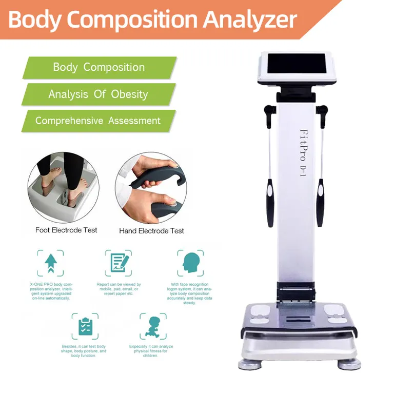 Analisador de composição muscular de alta qualidade Testador de peso corporal Escalas manuais de ponderação Cuidado para salão