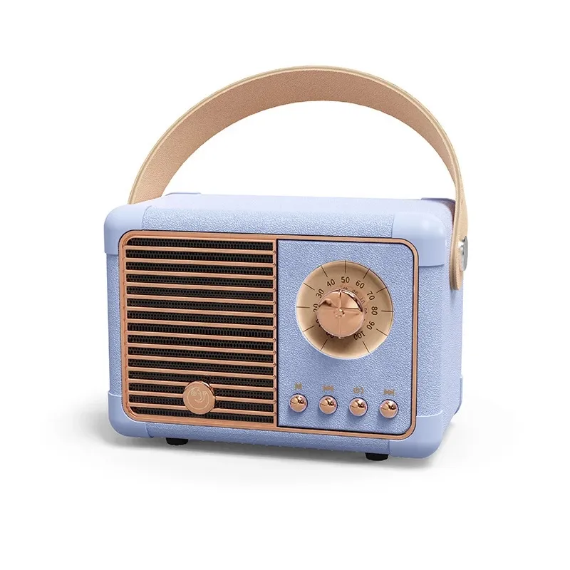 Hm11 Plus Haut-Parleur Bluetooth Rétro Appel Mains Libres Cadeau Mini Portable Sans Fil Subwoofer Radio FM pour L'extérieur