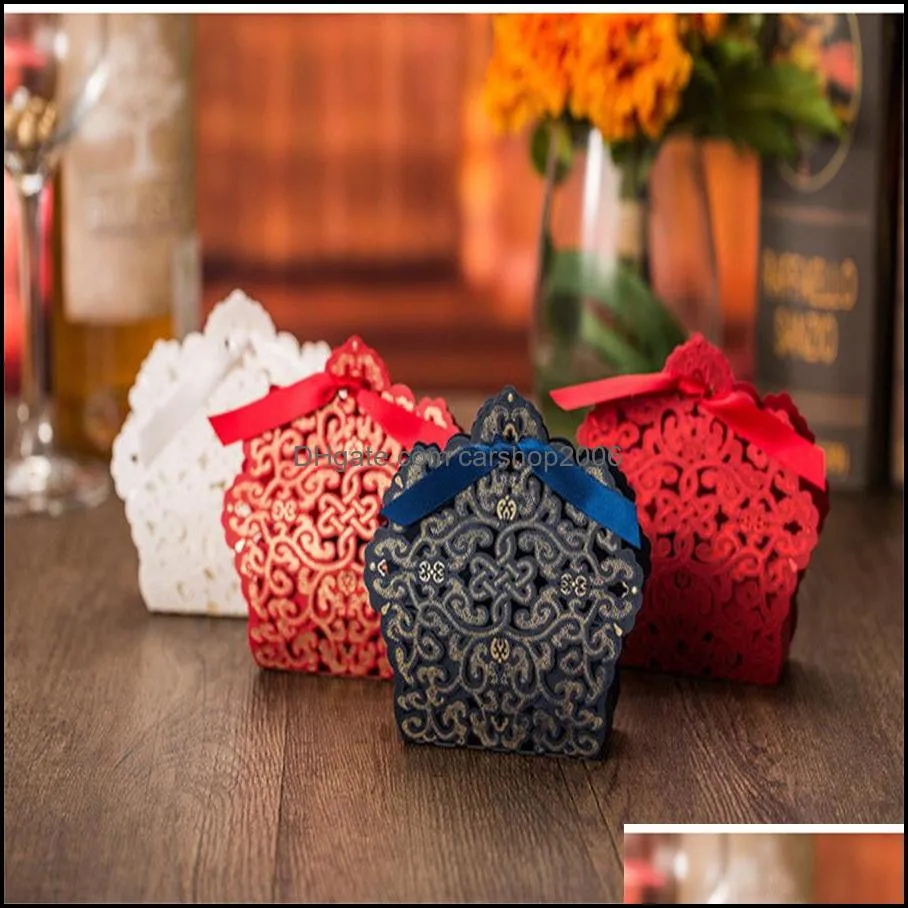 Gift Wrap Wedding Favors Gift Boxes Candy Party Hollow Box Favor Chocolate bags cake