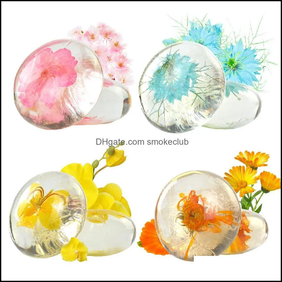 Creative Soap Amino Acid Essential Oil SoapTransparent SoapFlower SoapCreative Handmade SoapFace Washing Bath SoapFlowers Wholesale