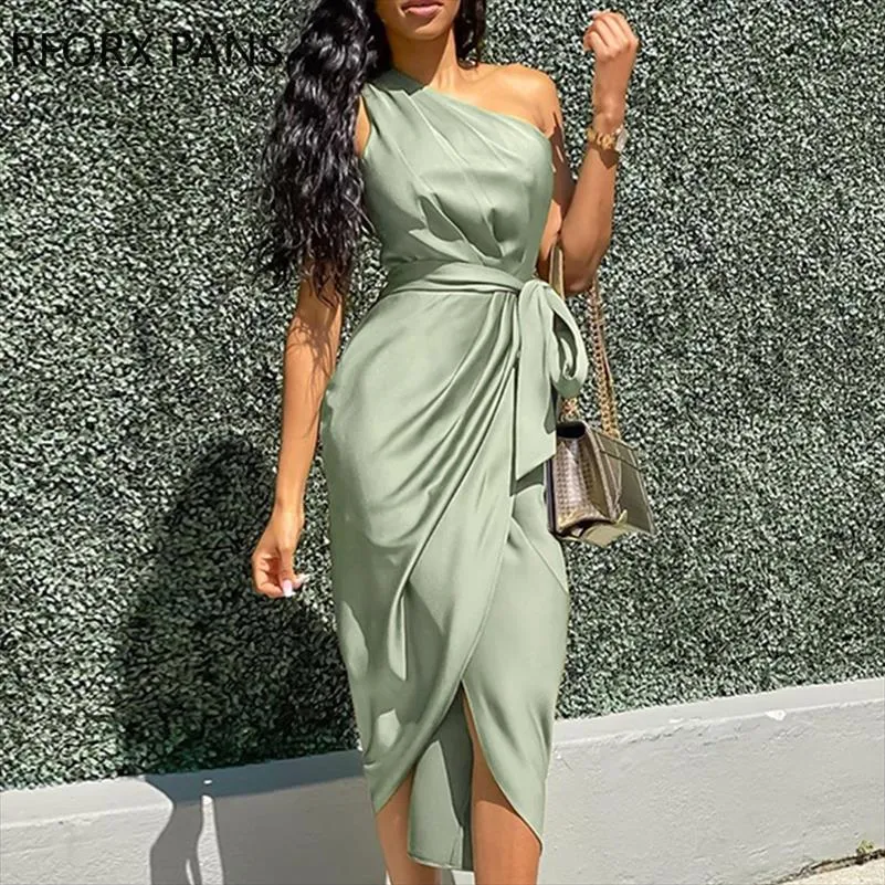 one shoulder casual dresses