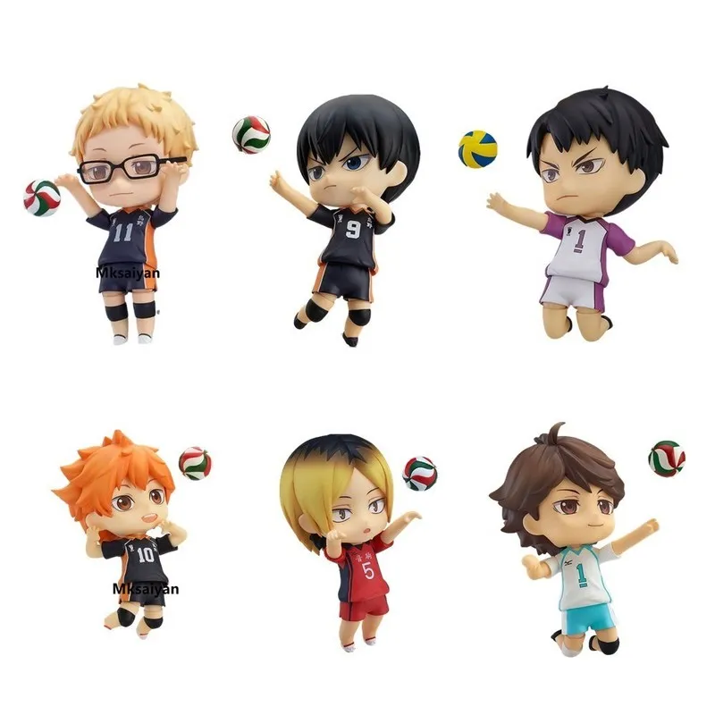 Anime Figure Haikyuu Ushijima Wakatoshi #789 Hinata Kageyama Tobio Oikawa Tooru #563 Kei Tsukishima #616 Action Sport Toys Doll