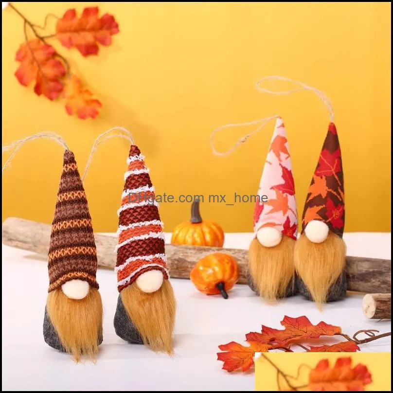 other festive fall decor thanksgiving maple leaf pumpkin hat thanksgiving gnomes doll plush toys for tree gifts set to friends mxhome