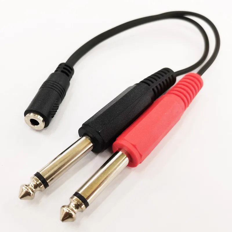 Câbles Audio, 3,5 Mm Femelle Vers Double Jack Mâle Mono 6,35 Mm Câble  Adaptateur De Prise Audio Environ 20 Cm/5 Pièces Du 20,2 €