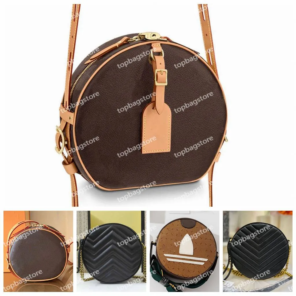 PETITE BOITE CHEPEAU okrągłe torby na ramię z łańcuszkiem od projektanta torba na ramię Crossbody Crossbody luksusowa skóra wysokiej jakości Pochette