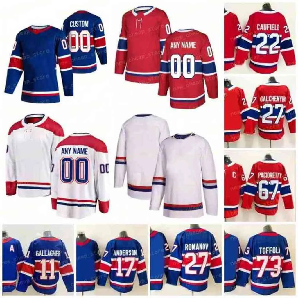 Benutzerdefinierte Reverse Retro Hockey 1 Juraj Slafkovsky 22 Cole Caufield Trikots 77 Kirby Dach 14 Nick Suzuki Tyler Toffoli Brendan Gallagher Carey Price 63 Evgenii Dadonov