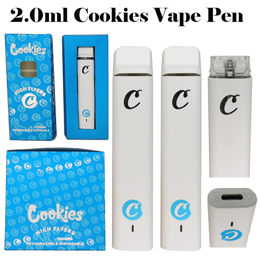 2ml Cookies Disposable Vape Pen High Flyers Packaging Snap In Caps