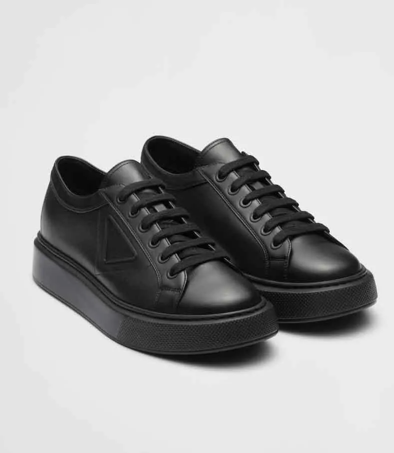 Toppdesigner macro renylon borstade läder män sneakers skor plattform ensamma tränare låga topp män skateboard promenad eu38-46