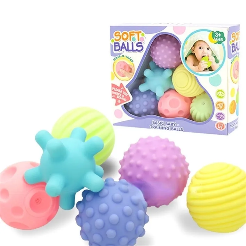 Bébé Jouets Mains Touch Ball Jouet Sensoriel Infantile Hochet Massage Kawaii Soft Ball Tactile Développement Pour Bébés 220531