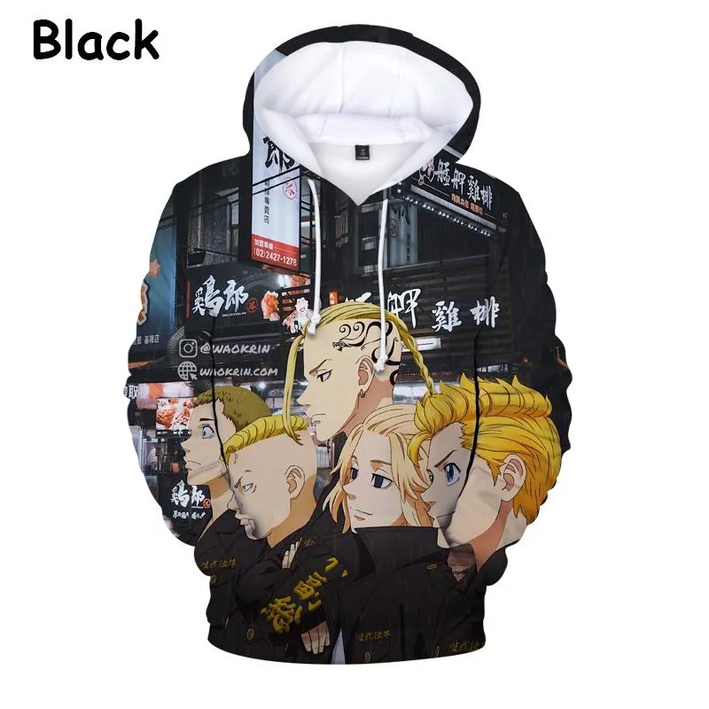 Men's Hoodies & Sweatshirts Tokyo Revengers 3D Print Hoodie Men Teen Fashion Hooded Pullover Autumn/Winter Casual Long Sleeve SweatshirtsMen