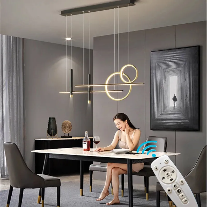 Oturma odası merkezi masaları için nordic LED kolye lambaları yemek yemek mutfak aksesuarları avize ev dekorasyon kapalı fikstür