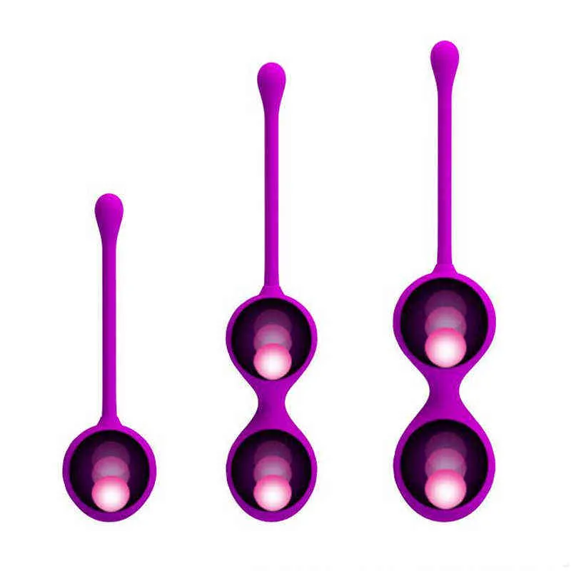 Nxy Eggs Sex Shop Smart Ball Kegel Ben Wa Vagina Muscle Tighten Exercise Vaginal Geisha Vibrator Egg Toys for Women 220421
