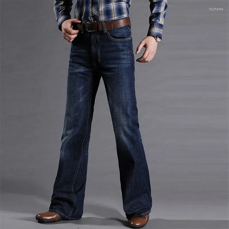 Plain Mens Bell Bottom Denim Jeans, Bootcut, Blue at Rs 799/piece in Nala  Sopara