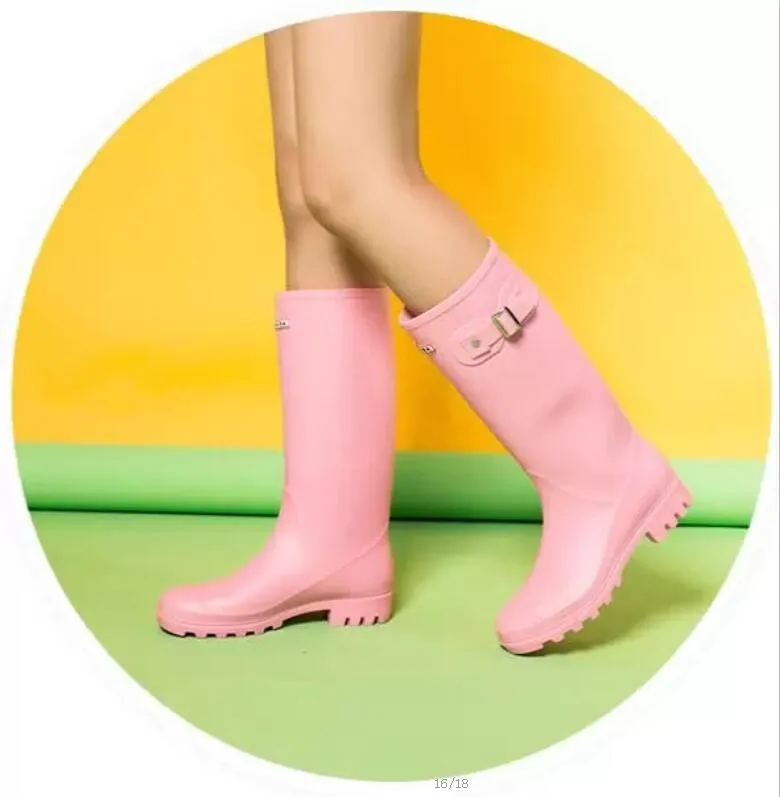 Save Big on Bulk Womens Tall Rain Boots Women Water Shoes Glossy Rain Boots  Waterproof Boots Knee High Rainboots Tall 38CM 02 Best Deals on DHgate