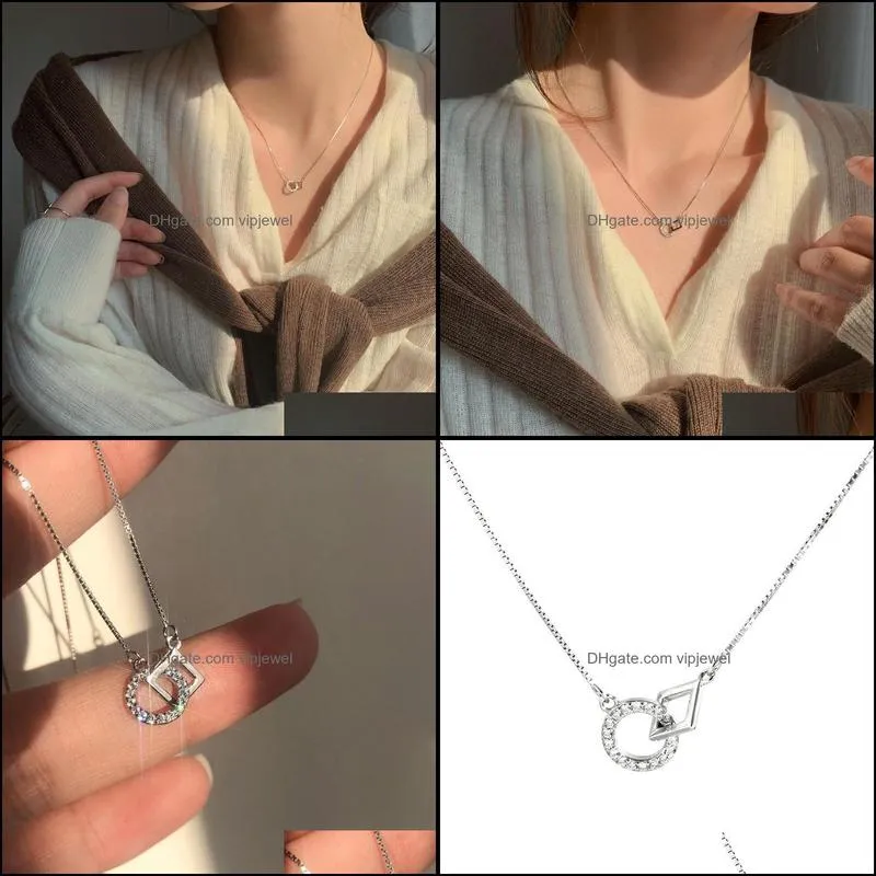 chokers 2021 trendy korean fashion necklace geometry clavicle chain women jewlery collier femme
