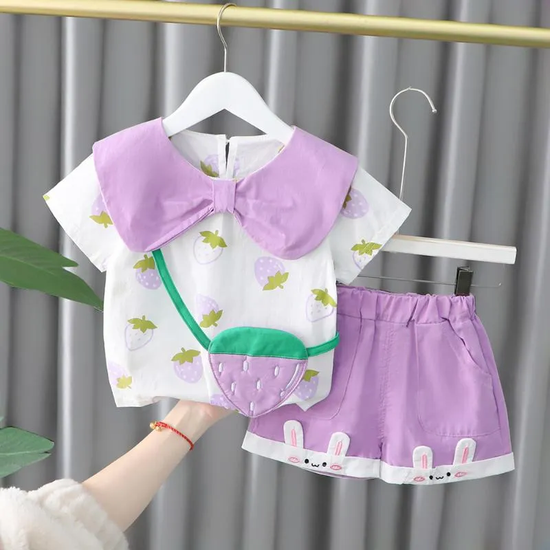 Kleidung Sets Sommer Kleidung Für Mädchen Babi Baumwolle Material Baby Anzüge Hohe Qualität Kurze Kinder Kleinkind 2 Jahre Alt costumClothing