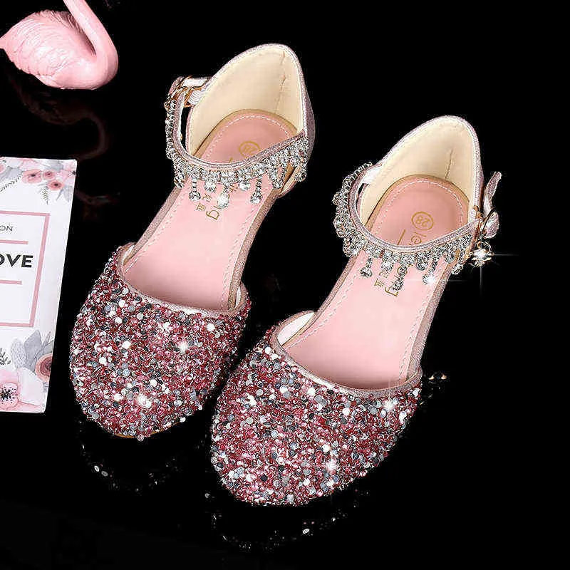 Sandalias Con Purpurina Para Ni as Zapatos De Tacones Altos Para