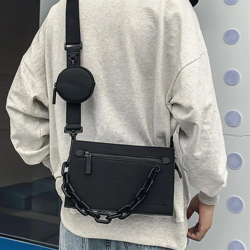 Canvas Chain Shoulder Bag for Women - Black, Grey, Dark Navy, White - Flap Closure, Crossbody, Versatile, 2024 Trend Canvas Chain Shoulder Bag for Women - Black, Grey, Dark Navy, White - Flap Closure, Crossbody, Versatile, 2024 Trend