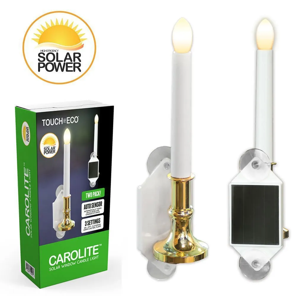 Lumières de jardin en plein air énergie solaire LED sans flamme fenêtre bougie lumière fausse flamme lampe décoration de la maison