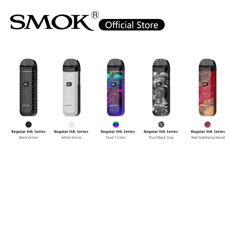 Smok Nord Pro Pod Kit, 25-W-Vape-System, integrierter 1100-mAh-Akku, 3,3-ml-Kartusche mit 0,6-Ohm-0,9-Ohm-Maschenspulen, 100 % authentisch