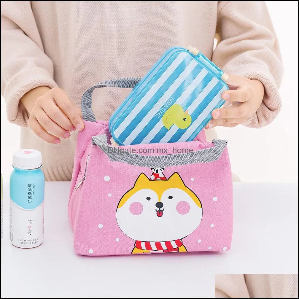 portable lunch bag thermal insulated box tote cooler bento pouch container school food storage bags