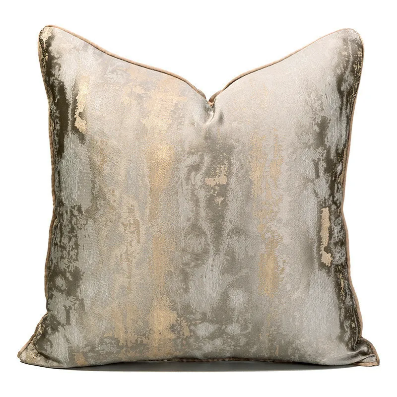 Grey Modern Light Luxury Cushion Cover 30 50 45x45 50cm 60 High grade Pillow Jacquard Pillowcase Bed Room Sofa Home Decor 220623