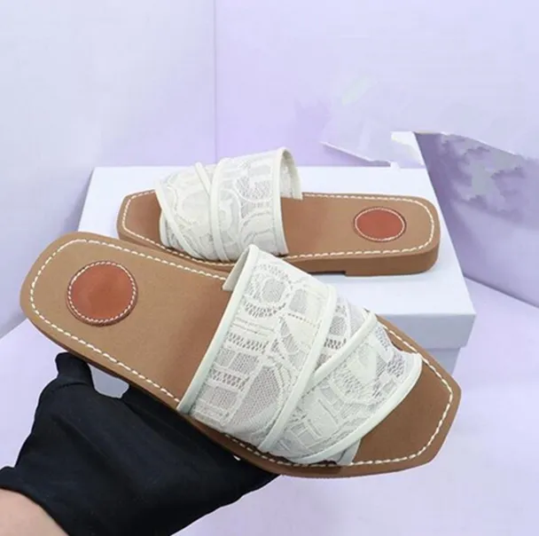 TTK Low Heels Designer Sandals For Women Slides Trends Fashion Embroidered Floral Brocade Woman Lady Slippers Summer Beach Shoes 0S235-42 Loafers Sliders