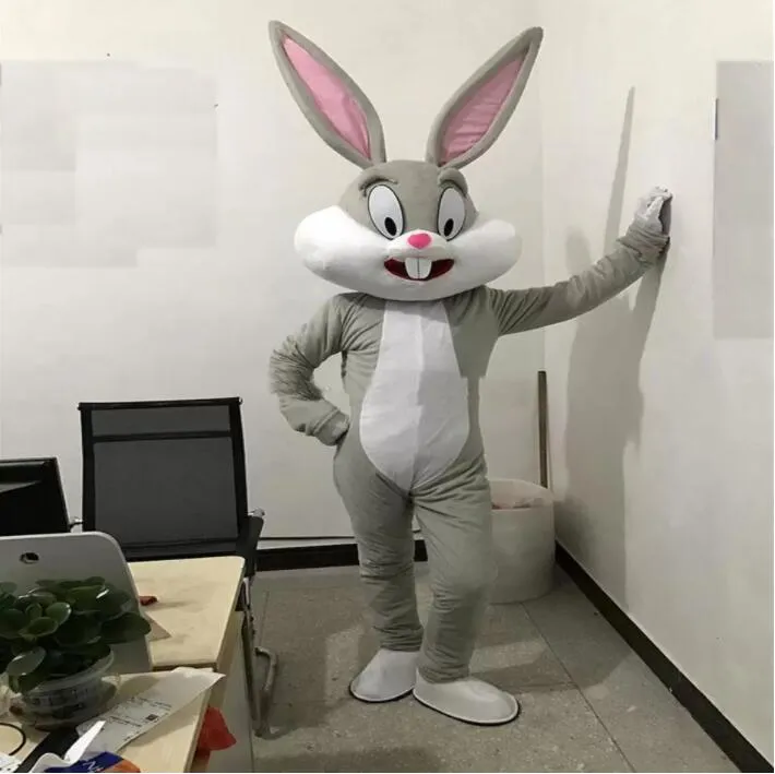 Usine de rabais Costumes de mascotte de lapin de Pâques professionnels Lapin et Bugs Bunny Costume de parade de mascotte adulte