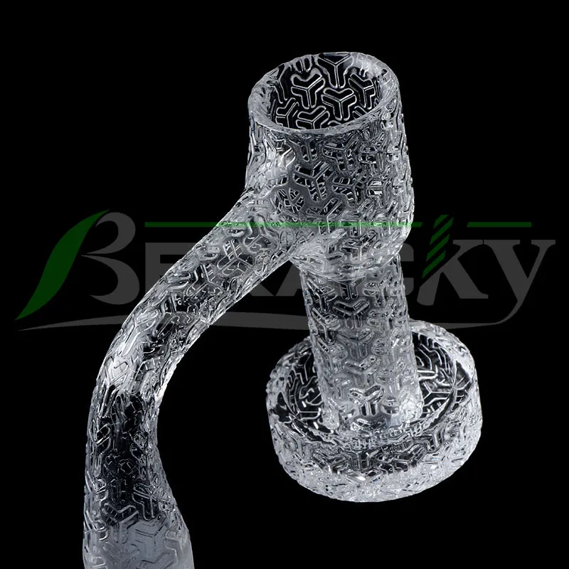 DHL Beracky Sandblasted Full Weld Smoking Terp Slurper Quartz Banger 20 mmmod totalmente soldado de borde biselado de borde biselado clavos para barcos de agua de agua plataformas tuberías