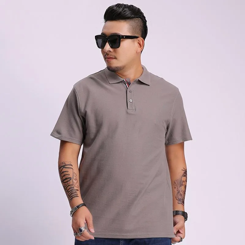 Heren Polos Summer Mens Shirt Daily Men Tops TEES BEDRIJFS LOSE KORTE MOEVE comfortabele plus size shirts 6xl 7xl 8xlmen's Men'smen's's