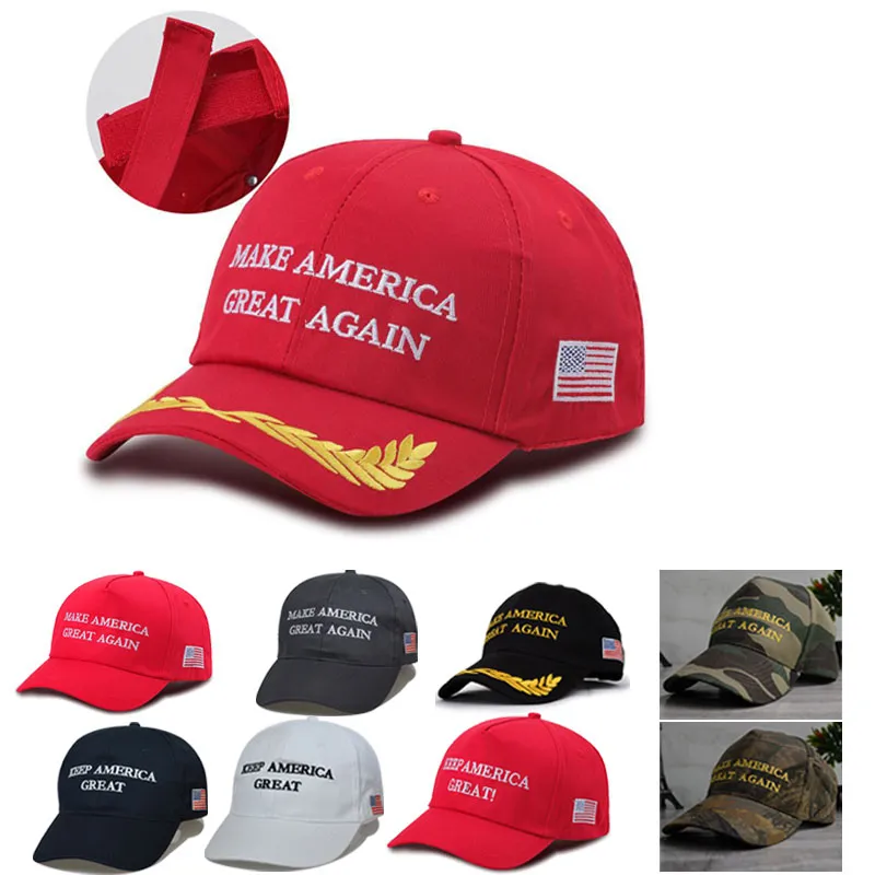 2024 Donald Trump Cap Camouflage Baseball Caps Party Hats Make America Great Again US Presidential Election Hat 3D Embroidery Hats