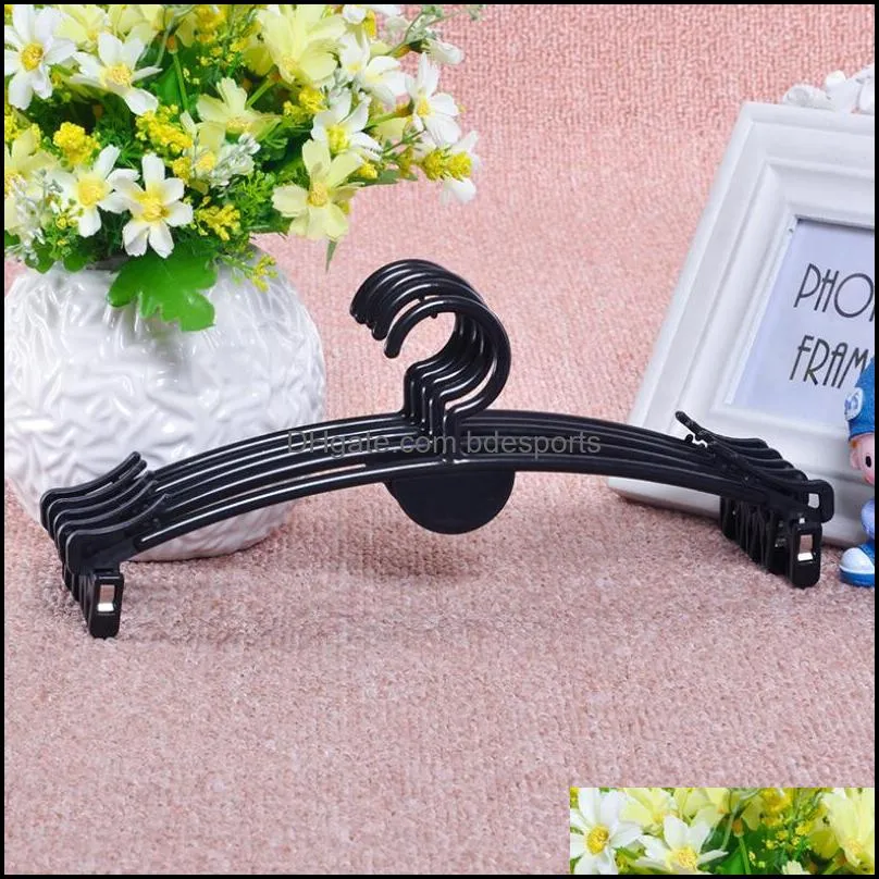 Fashion transparent plastic thickened bra panty hanger with clip special home store underwear hanger Wholesale LX2822