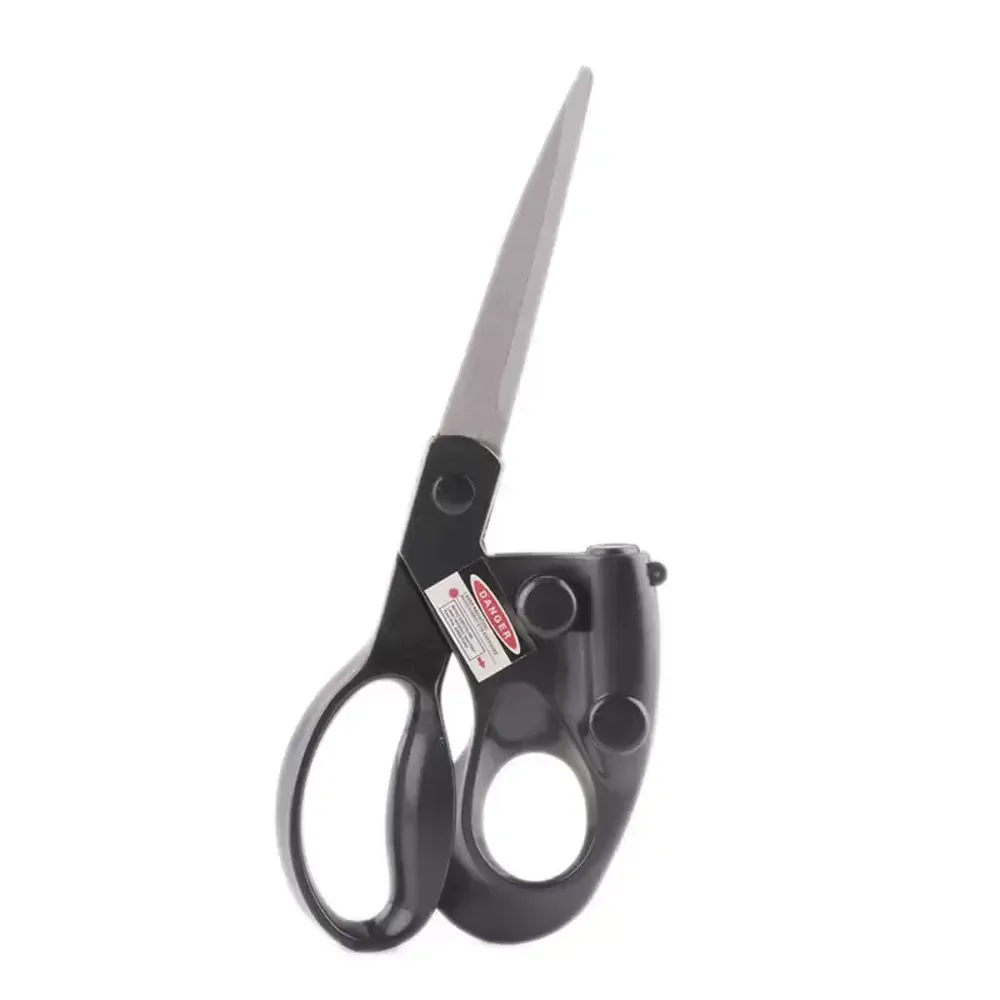 Fast Professional Laser Guiado Scissors DIY Posicionamento infravermelho Scissors de aço inoxidável para bordas para costurar ferramentas têxteis domésticas