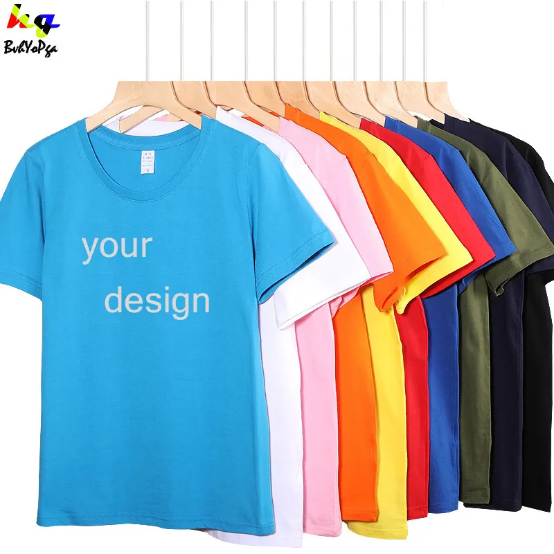 Summer Tshirt Personnalisation Design Men and Women ShortSleeved Printing Advertising Shirt Team Top 220609