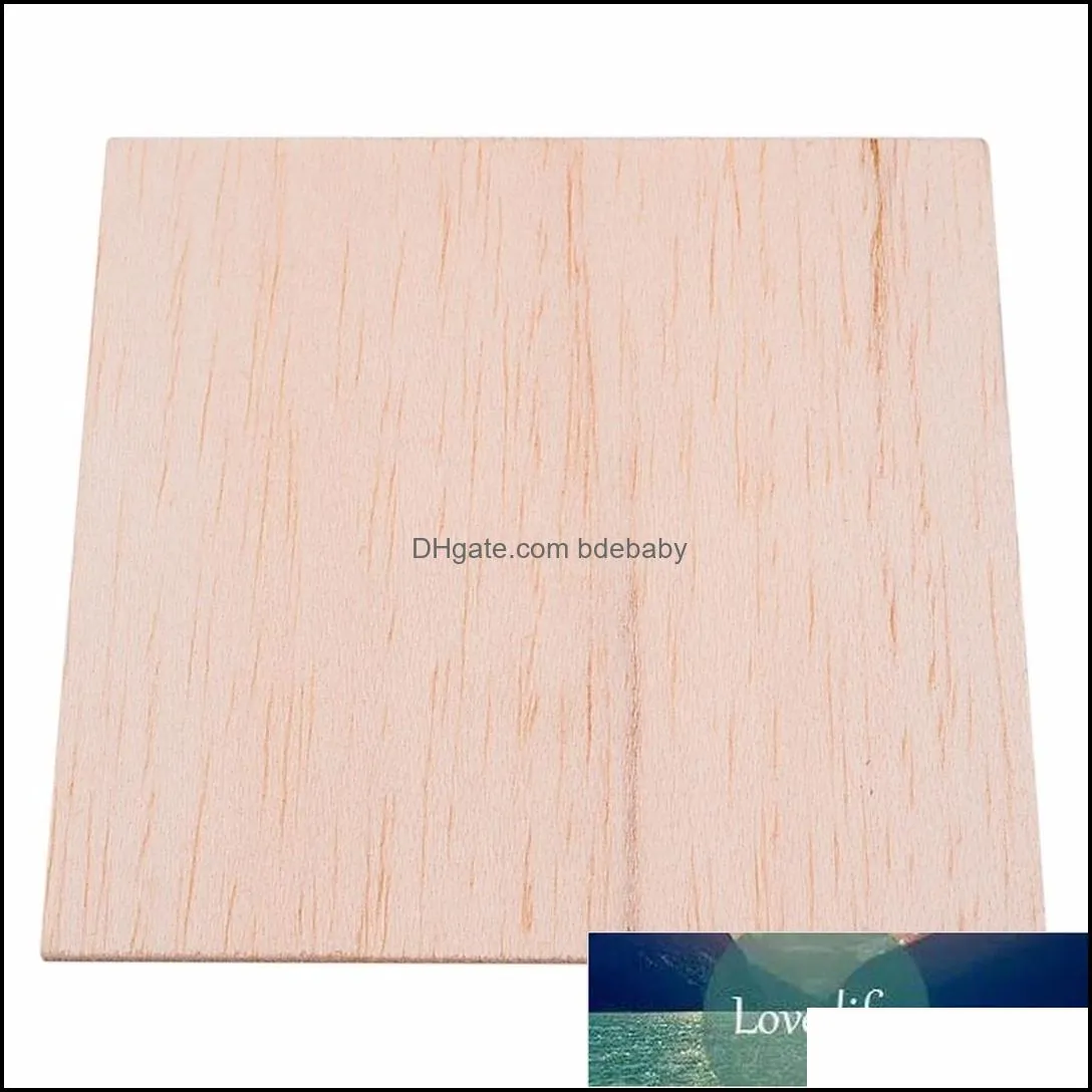 10Pcs 100x100x2mm Wooden Plate Model Balsa Wood Sheets DIY House Ship Aircraft