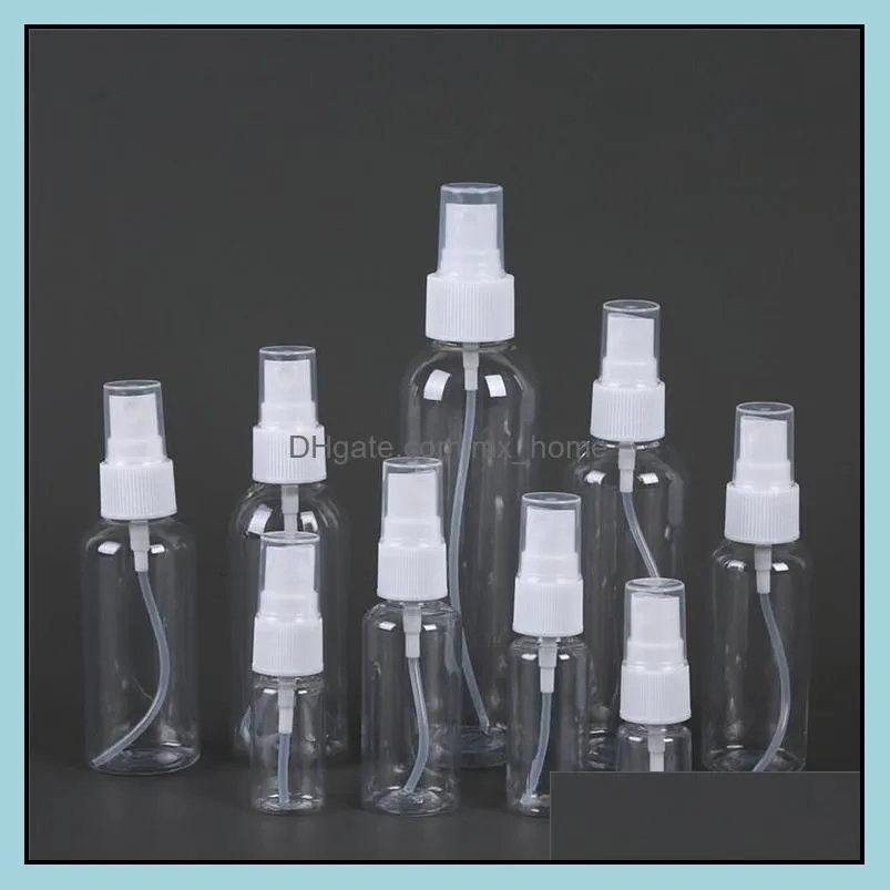 transparent plastic perfume bottle 10ml 20ml 30ml 50ml 60ml 100ml atomizer empty mini refillable spiral container sanitizer spray