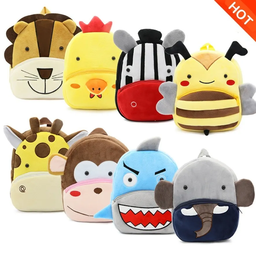 Kinderen 3D Animal Backpacks Baby Girls Boys Toddler Schoolbag Children Cartoon Leeuw Bookbag Kindergarten Toys Gifts School Tassen GG01