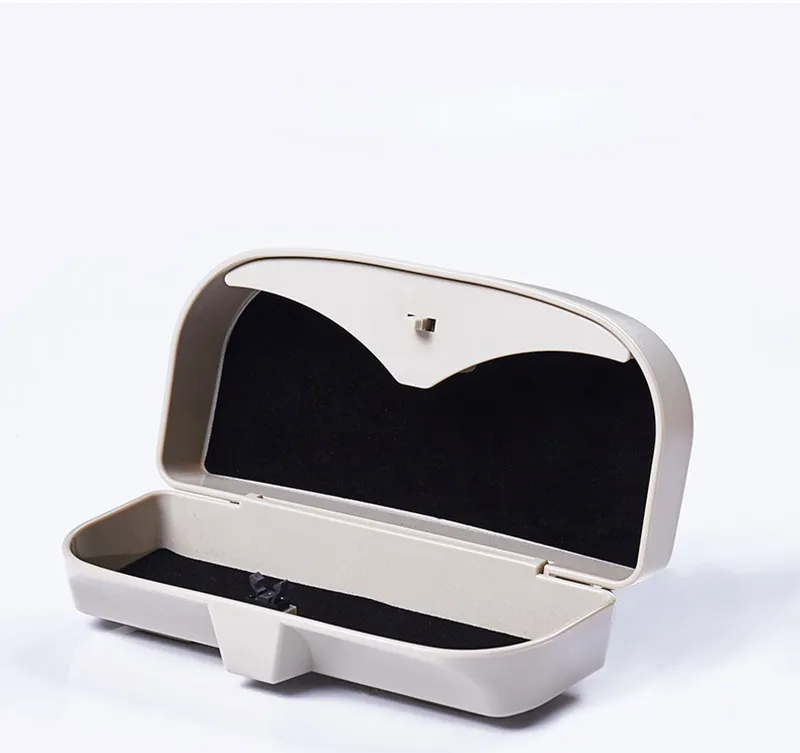 السيارة المحمولة Sunshade Sunglasses Case Auto Interior Inconsities Sun Visor Glasses Box