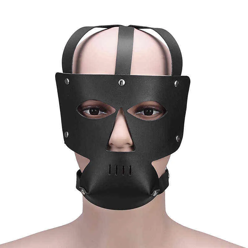 Nxy Sm Bondage Slut Bdsm Mask Gag Sexy Games for Women Torture Extreme Slave Yshop Toy Female Erotic Toys in Couple Kinky Adult 220426