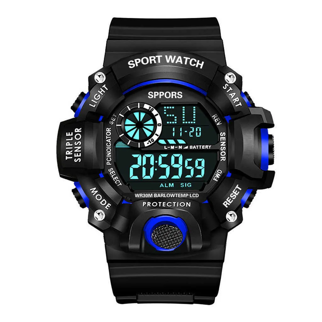 Lyxig militär Vattentät Armbandsur Led Quartz Clock Male Relogios Masculino Sport Klocka Män s Shock