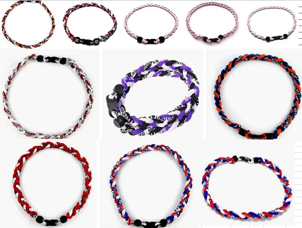 colliers pendentifs Choisissez votre numéro - Collier tornade en titane tressé camo numérique bracelet torsadé, lanières 18 "20 '' Fashion Sport Style