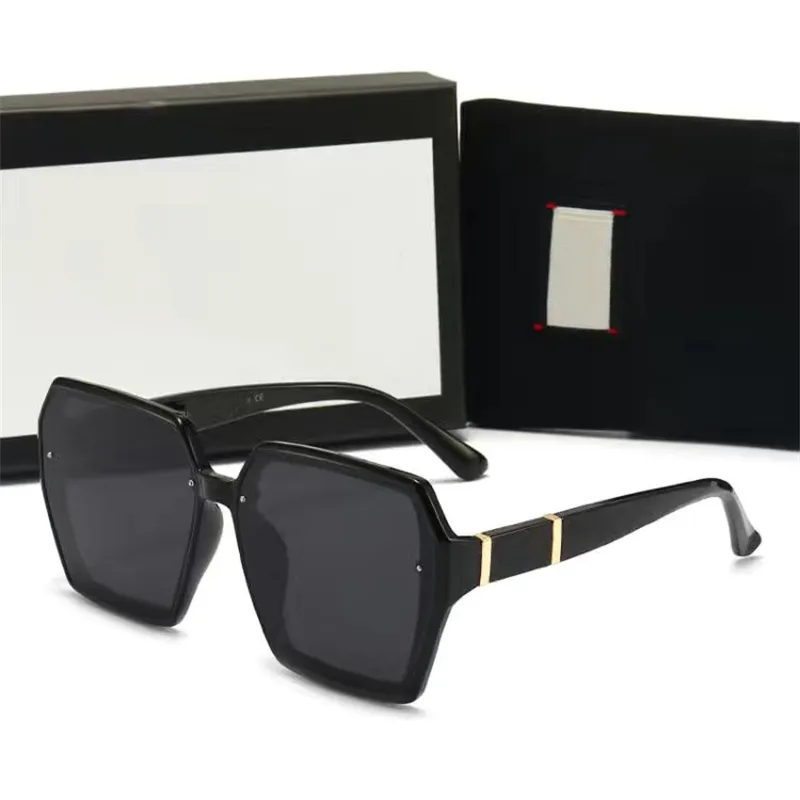 Brand design Sunglasses women men designer Good Quality Fashion metal Oversized sun glasses vintage female male UV400 Original Box 012