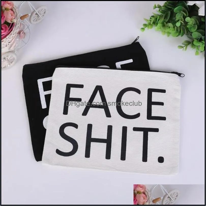 Sublimation Blank Cosmetic Bags Canvas Zipper Pencil Cases Women Makeup Bag Fashion Handbag Pouchs Bags GWB14299