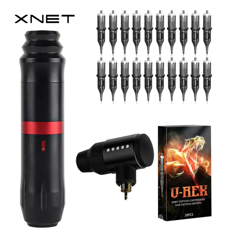 XNET Permanent Makeup Wireless Tattoo Machine Rotary Tattoo Pen Kit Eyebrow Eyeliner Lip Tools 220728