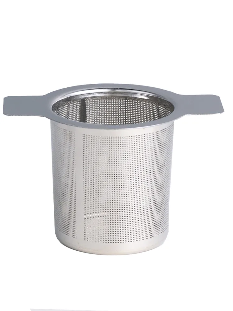 Dubbele handgrepen thee infuser gereedschap roestvrijstalen fijne mesh koffie filter theepot cup losse blad thee zeef PHJK2203