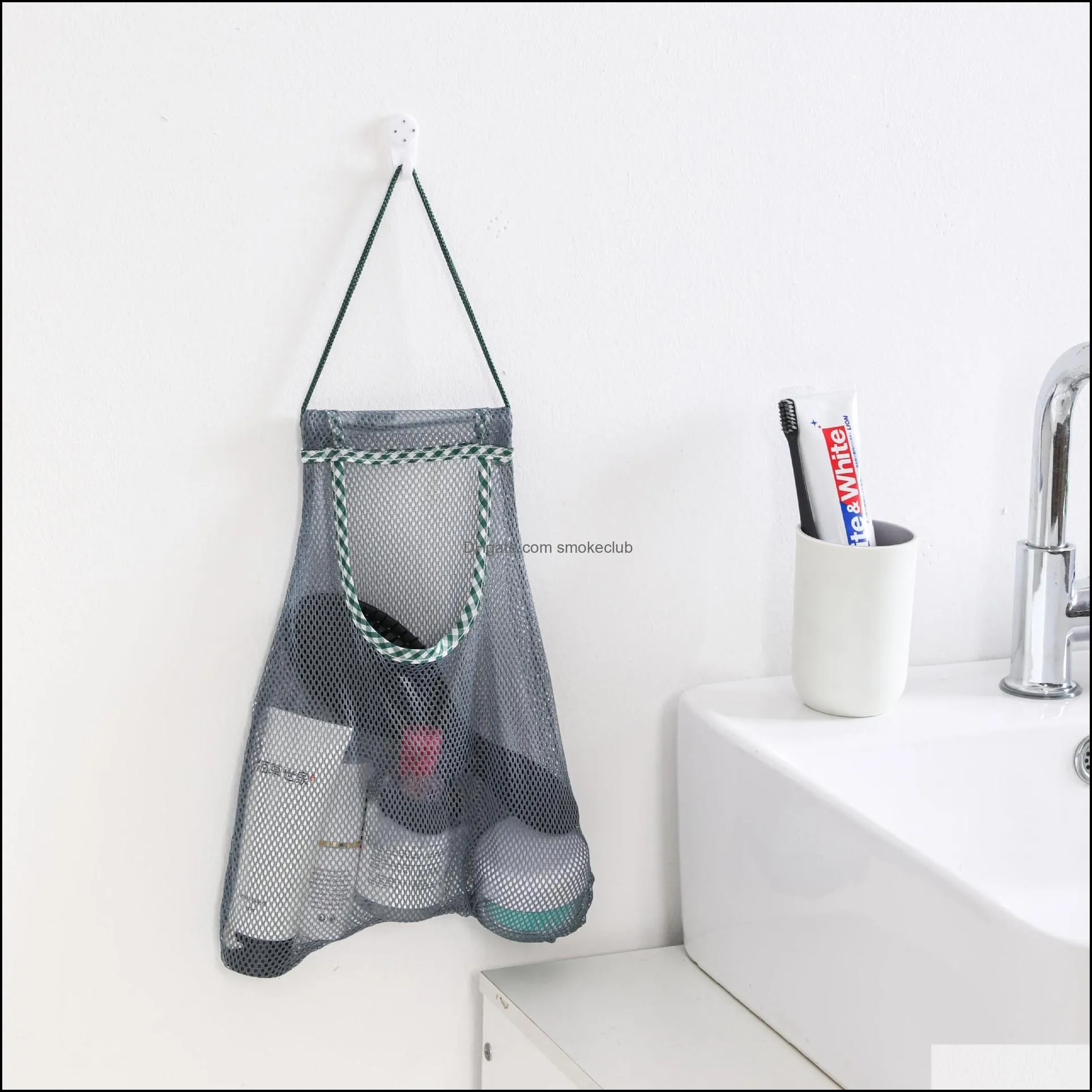 Kitchen Vegetable Hanging Food Storage Bags Multi-functional Fruit Wall Hang Garlic and Onion Packaging Bag