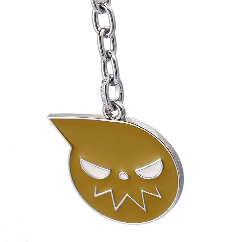 Anime Keychains SOUL EATER Keychain for Kids Boys Souleater Death The Kid Key Ring Skull Holder Car Jewelry Christmas Gifts 2024
