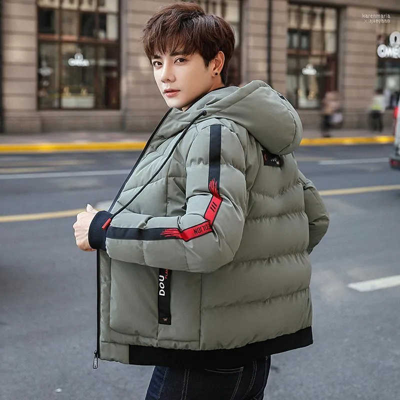 Parkas de plumón para hombres Chaquetas de invierno para hombre Top Poliéster Casacos Ropa de algodón Hombres 2022 Chaqueta Versión coreana de la tendencia acolchada1 Kare22