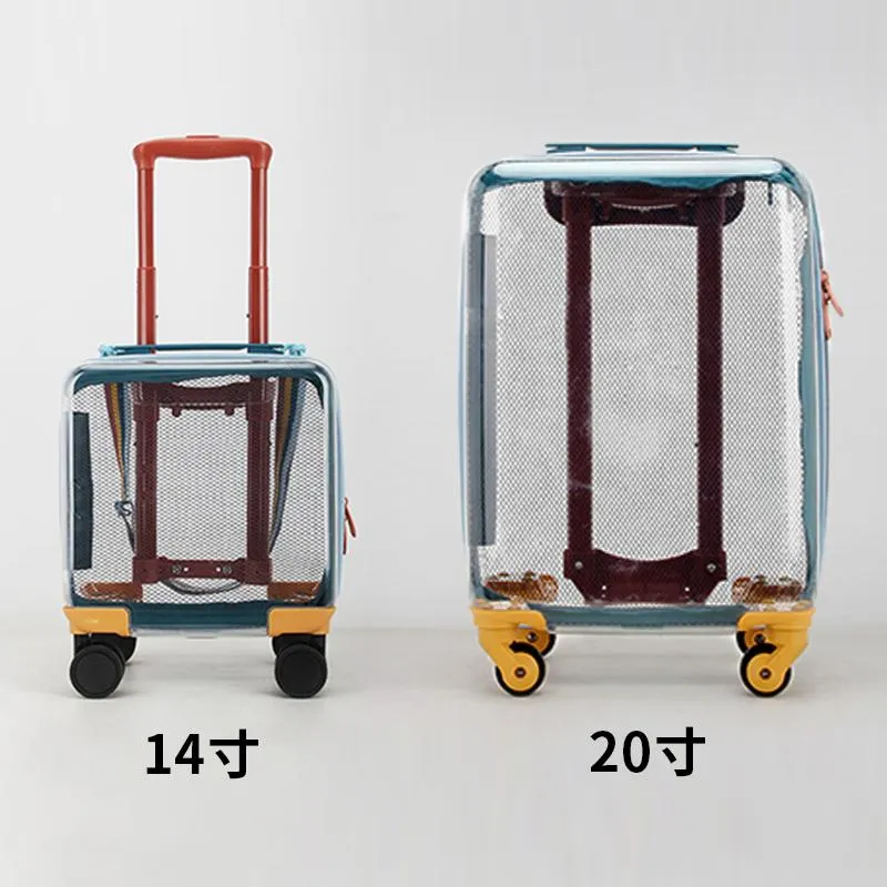 Zara transparent travel trolley hotsell